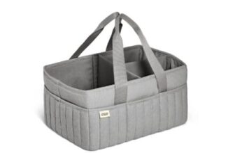 Mamas & Papas Nappy Caddy, Nursery Organizer, Grey Waffle