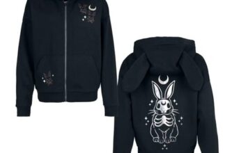 Man Cute Morbid Hoodie Jacket Black by Full Volume by EMP
