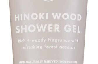 ManCave Hinoki Wood Mens Shower Gel, 200 ml, Body Wash, Natural Ingredients, Vegan and Cruelty-Free, Warm Woody Shower Gel for Men with Hinoki Cypress, Bergamot, Vetiver, Body Wash for Men