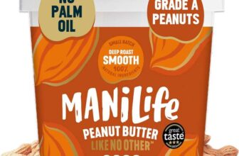 ManiLife Deep Roast Smooth Natural Peanut Butter 900g High Protein, No Palm Oil & No Added Sugar