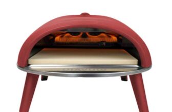 Manufacturer Refurbished – Delivita New Diavolo Gas-Fired Pizza Oven – Red