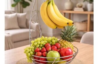 Marco Paul 2-in-1 Chrome Fruit Bowl and Banana Hook