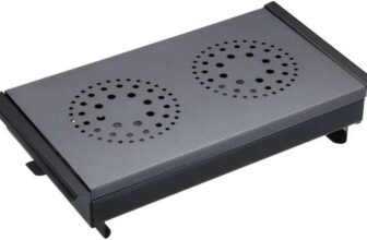 MasterClass Professional Food Warmer and Plate Warmer with 2 Tealights, Black/Grey