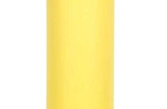 Matt Finish Water Bottle with Karabiner 1L (Yellow) – With Code