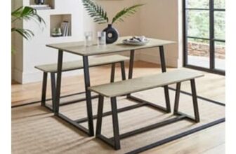 Maven 4 Seater Dining Table and Bench Set