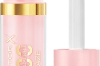 Max Factor 2000 Calorie Lip Glaze Cotton Candy, Full Shine Lip Gloss, Nourishing with Hyaluronic Acid & Squalane, Instant Plump, Non-Sticky, Vanilla-Milk Scent, Fuller Looking Lips