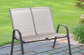 Maya Textilene Bench – Grey (Free C&C)