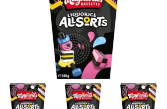 Maynards Bassetts Allsort Liquorice Sweets Gift Box, 350g (Pack of 4)