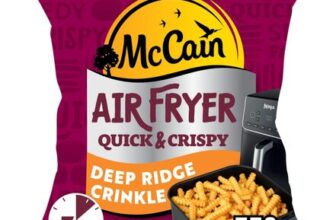 McCain Air Fryer Deep Ridge Crinkle Cut Chips 750g