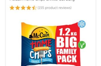 McCain Home Chips Crinkle Cut 1.2kg