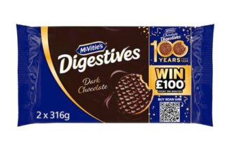McVities Dark Chocolate Digestives Biscuits Twin Pack