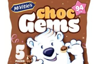 McVities Iced Gems Chocolate Multipack Biscuits 5 X 19g