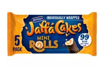 McVities Jaffa Cake Original Mini Rolls Multipack 5 X 26.6g, 133g