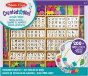 Melissa & Doug Arts and Crafts Beads, Multicolor, Wooden Stringing Beads