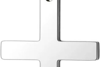 Men Cross Necklace Silver: 316L Stainless Steel Necklaces with Cross Pendant, Jewelry Gifts on Christmas Christianity Birthday for Boys Men