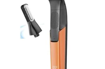 Mens 2-in-1 Body & Pubic Hair Trimmer, IPX6, USB-C Cordless