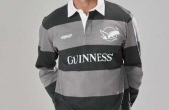 Mens Black Guinness Rugby Shirt ( XS/S/4XL/5XL ) Free C&C