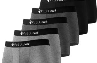 Mens Boxers 6-Pack – Soft Skin-Friendly Cotton, Elastic Waist, Breathable Fitted for Men, Tagless All-Day Comfort