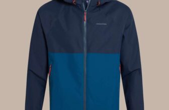 Mens Craghoppers Osuna 20,000mm Waterproof Jacket – Bluenavy/Poseidon Blue, Small
