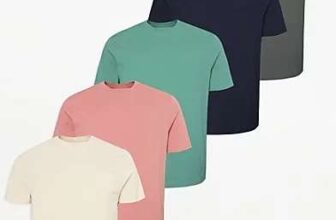 Mens Crew Neck T-Shirts 5 Pack – Sizes S – XXXXL – Free C&C