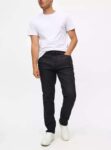 Mens Everyday Black Denim Slim Fit Jeans (Waist 30-44) – Free Click & Collect