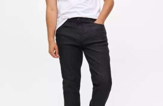 Mens Everyday Black Denim Slim Fit Jeans (Waist 30-44) – Free Click & Collect