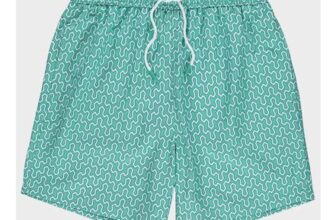 Mens Geometric Swim Shorts