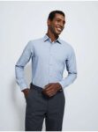 Mens Grey / Pink Regular Fit Long Sleeve Shirt Sizes 14.5-18.5 / 2 Pack Grey Striped £6 10% Off with George Reward Points Free C&C