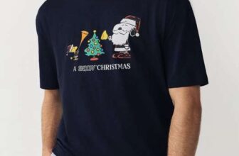 Mens Navy Snoopy / Black Felix The Cat Christmas T-Shirt ( S-3XL ) Free C&C