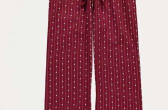 Mens Red Heart Stripe Textured Cotton Pyjama Bottoms Sizes XS-4XL Free C&C