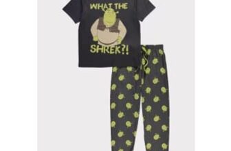 Mens Shrek Black Short Sleeve Pyjamas Gift Set – Mixed Sizes – Free CC