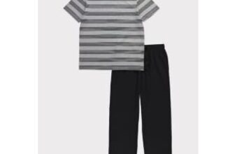 Mens Striped Short Sleeve Pyjamas – (Only 3XL 4XL Left) – Free CC