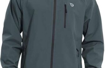 Mens Waterproof Cycling and Outdoor Rain Jacket Windbreaker 10,000mm Breathable Design – Dark Grey S