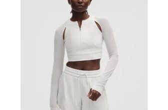 Mesh Cropped Long-Sleeve Shirt SLNSH Collection
