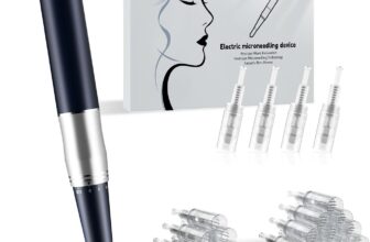 Microneedling Pen with LCD display, Dermapen, 5-speed settings, Micro Needling Set, includes 24 needles, Derma Pen for microneedling, lasts up to 5 hours after full charge.