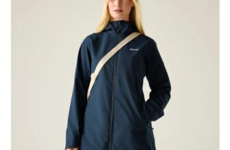 Mid Navy Regatta Natalina Hooded Waterproof Jacket