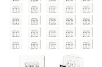 Mindu 25pcs Self-Adhesive Cable Clips, 4x6cm