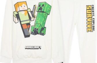 Minecraft Boys Tracksuit Set Comfy Loungewear Activewear – Gaming Gifts for Boys