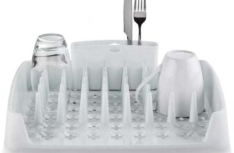 Minky Plastic Dish Rack With Caddy – White – Free C&C