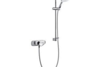 Mira Form Chrome Effect Rear Fed Thermostatic Mixer Shower & 1.25m Hose Length