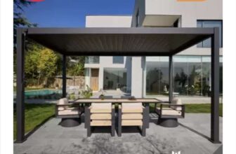 Mirador 8ft 8 x 14ft 5 (2.7m x 4.4m) Louvered Aluminium Pergola