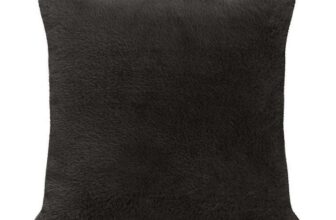 Mon Chateau Brown Faux Fur Cushion, 50 x 50 cm