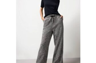Mono Textured Wide Leg Co-Ord Trousers 24tuc147008189