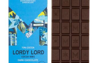 Montezumas Lordy Lord, 70% Cocoa, Dark Chocolate 90g bar (s&s £2.65)