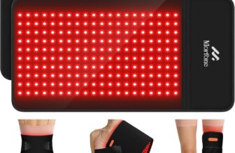 Morfone Cordless Red Light Pad, 24 x 12 Large Size Portable Infrared Light Belt for Body with Controller/Timer (660nm & 850nm), for Legs, Back, Waist, Shoulders