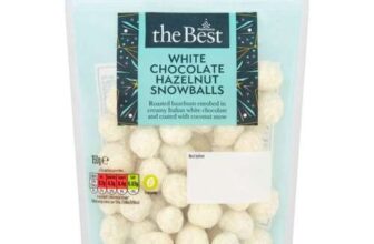 Morrisons The Best White Chocolate Hazelnut Snowballs 150g