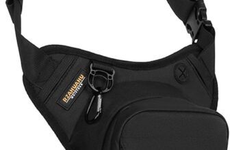 Motorcycle Leg Bag, Water Rainproof Sling Waist Bag with Large Capacity and Headphone Hole for Men, Multi-Functional Chest Bag, Ideal for Daily Essentials and Travel