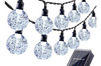 Moxled Solar Garden Lights Outdoor, 36ft 60 LED Solar