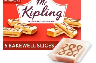 Mr Kipling Bakewell Cake Slices 6 Pack