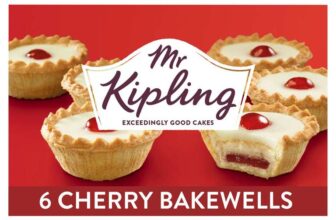 Mr Kipling Cherry Bakewell Tarts 6 Pack